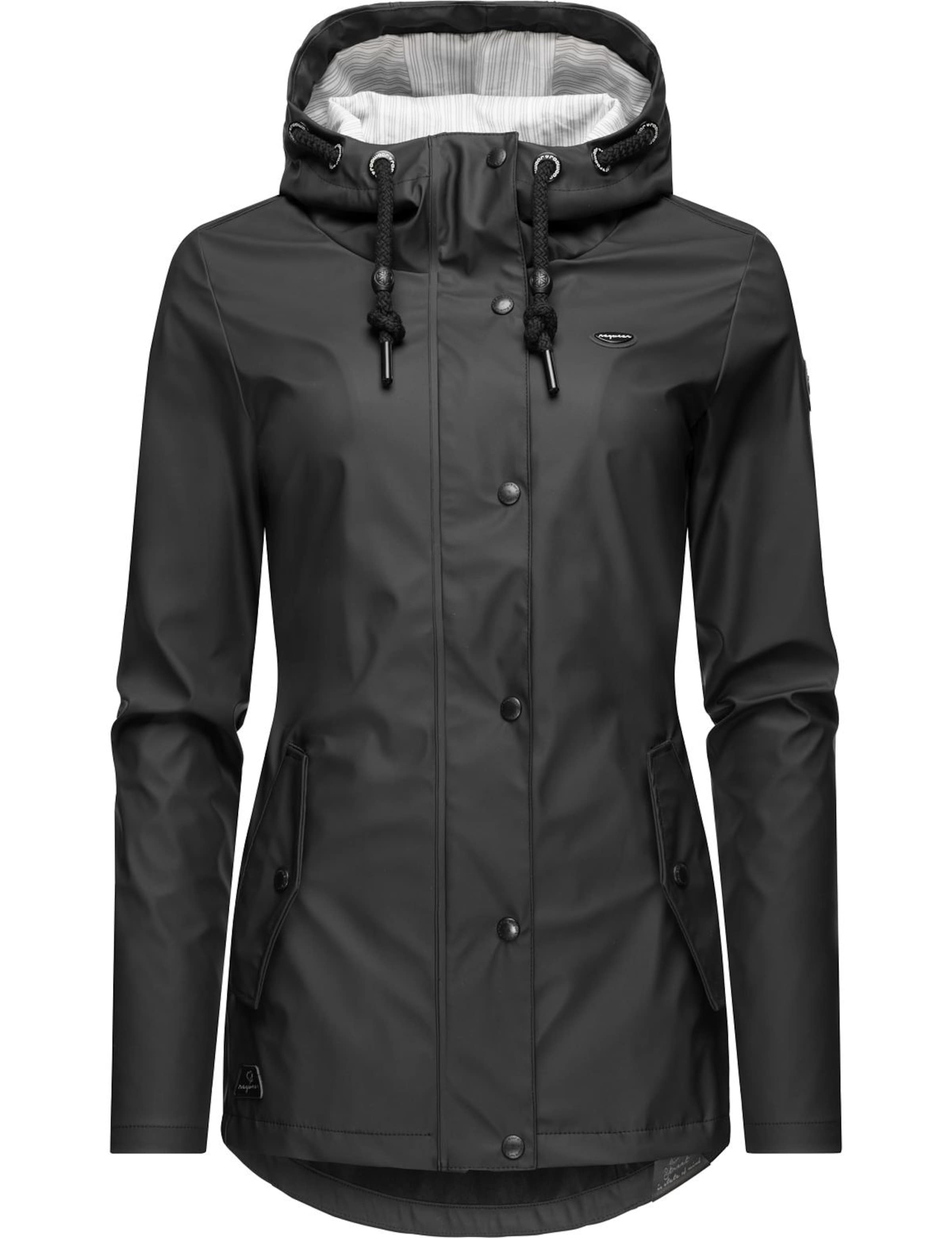 Ragwear - Chaqueta funcional 'Marge' en negro: frente