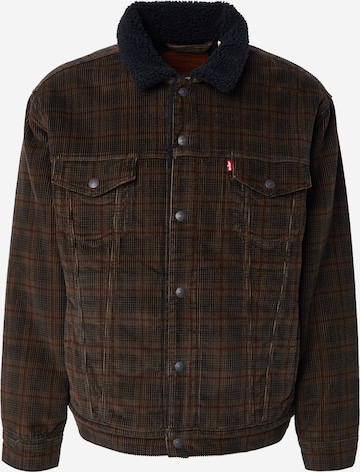 LEVI'S ®Prijelazna jakna 'Relaxed Fit Sherpa Trucker Jacket' - smeđa boja: prednji dio