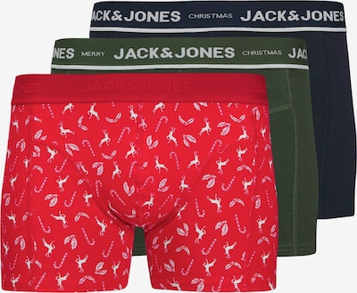 JACK & JONES Bokserki 'JACDEER' w kolorze niebieska noc / oliwkowy / krwistoczerwony / białym, Podgląd produktu