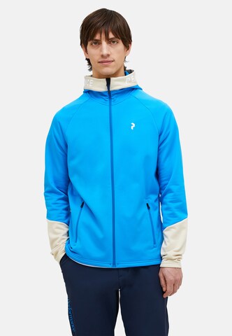 PEAK PERFORMANCE Funktionele fleece-jas in Blauw
