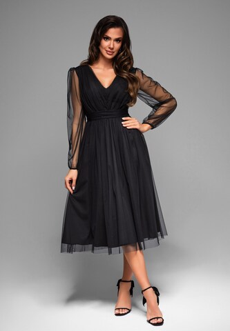 Ombre Abendkleid in Schwarz