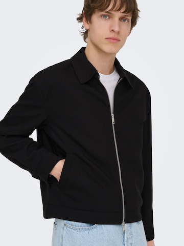 Only & Sons Between-season jacket 'ONSLEO' in Black