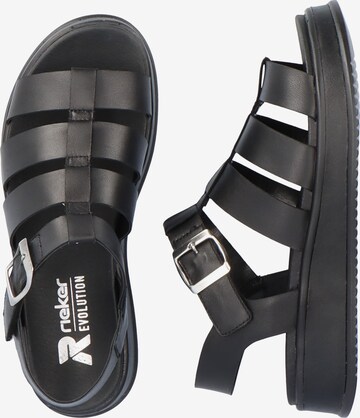 Rieker EVOLUTION Strap Sandals in Black