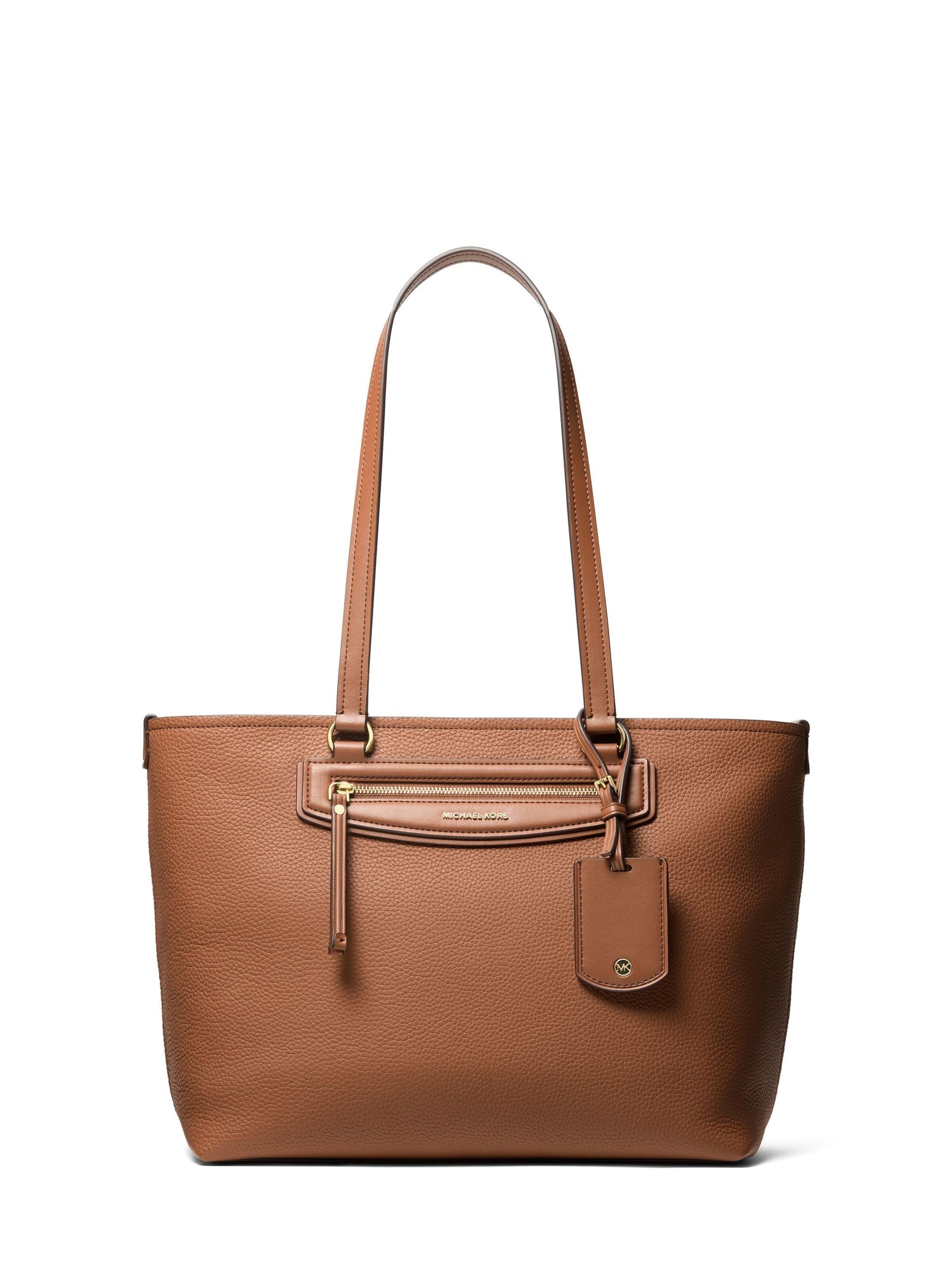 Cabas 'Michael Kors Cabas Cuir Jet Set Travel 30S6GTVT2L Marron' MICHAEL Michael Kors en marron : devant