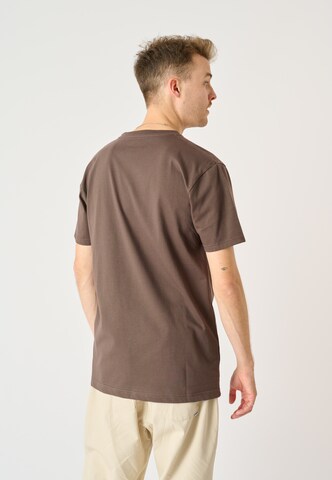 Cleptomanicx T-Shirt 'Jack Gullock' in Braun