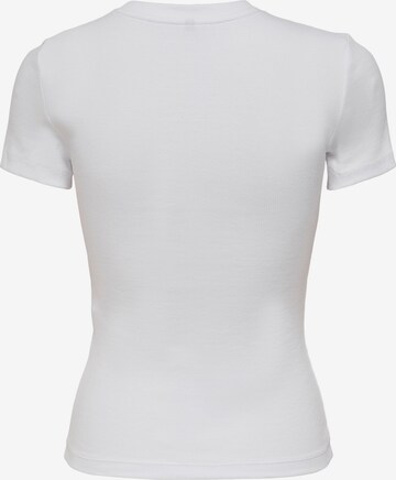 ONLY - Camisa 'Clean' em branco