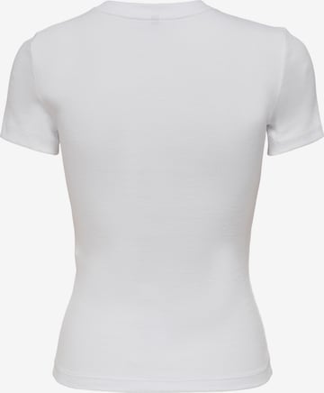 Maglietta 'Clean' di ONLY in bianco