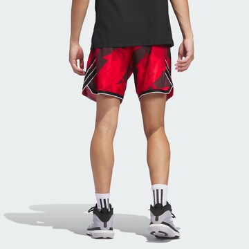 ADIDAS PERFORMANCE Loose fit Sports trousers 'Crazy Lite' in Red