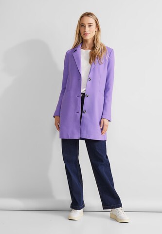 STREET ONE Between-Seasons Coat 'Cosy' in Purple