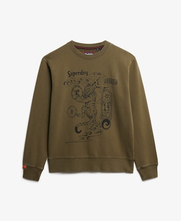 Superdry Sweatshirt 'Tokyo Narrative' in Groen