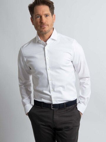 Coupe slim Chemise Steppin' out en blanc : devant