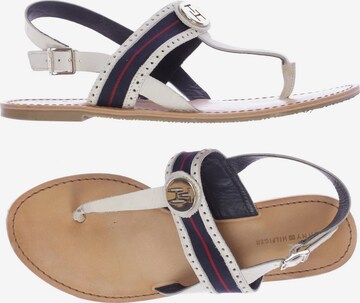 TOMMY HILFIGER Sandals & High-Heeled Sandals in 39,5 in White: front