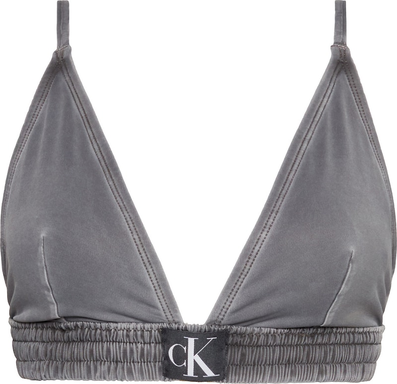 Calvin Klein Swimwear Triangel Bikini-Top in Schwarz
