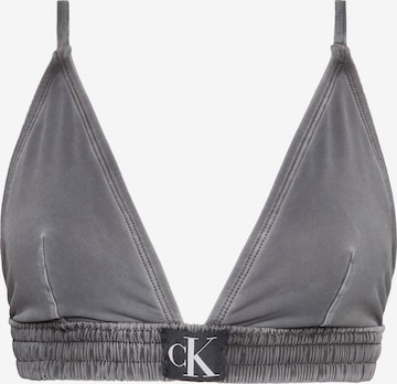 Top per bikini di Calvin Klein Swimwear in nero: frontale