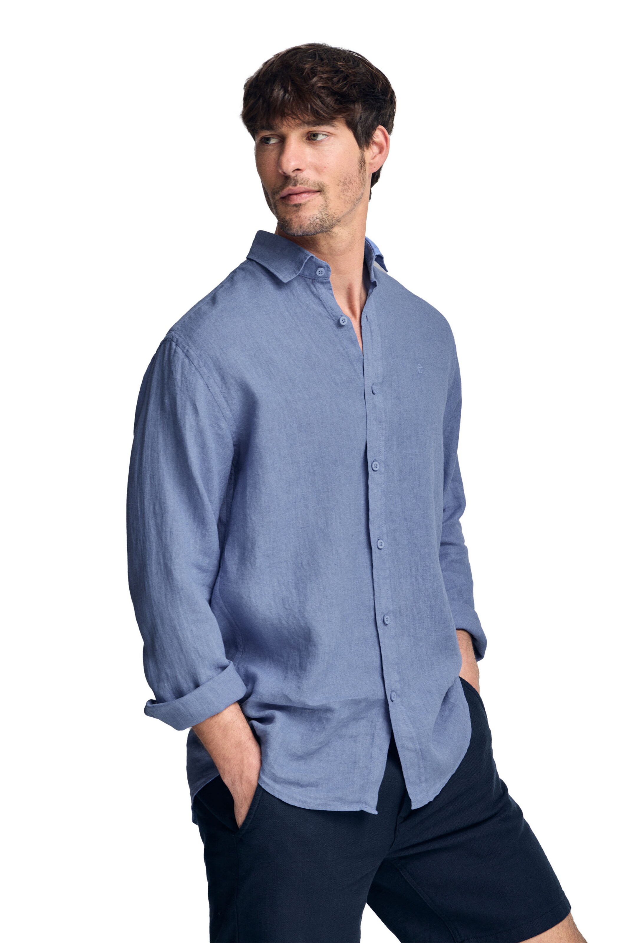 Polo Club Regular Fit Hemd in Blau: Vorderseite