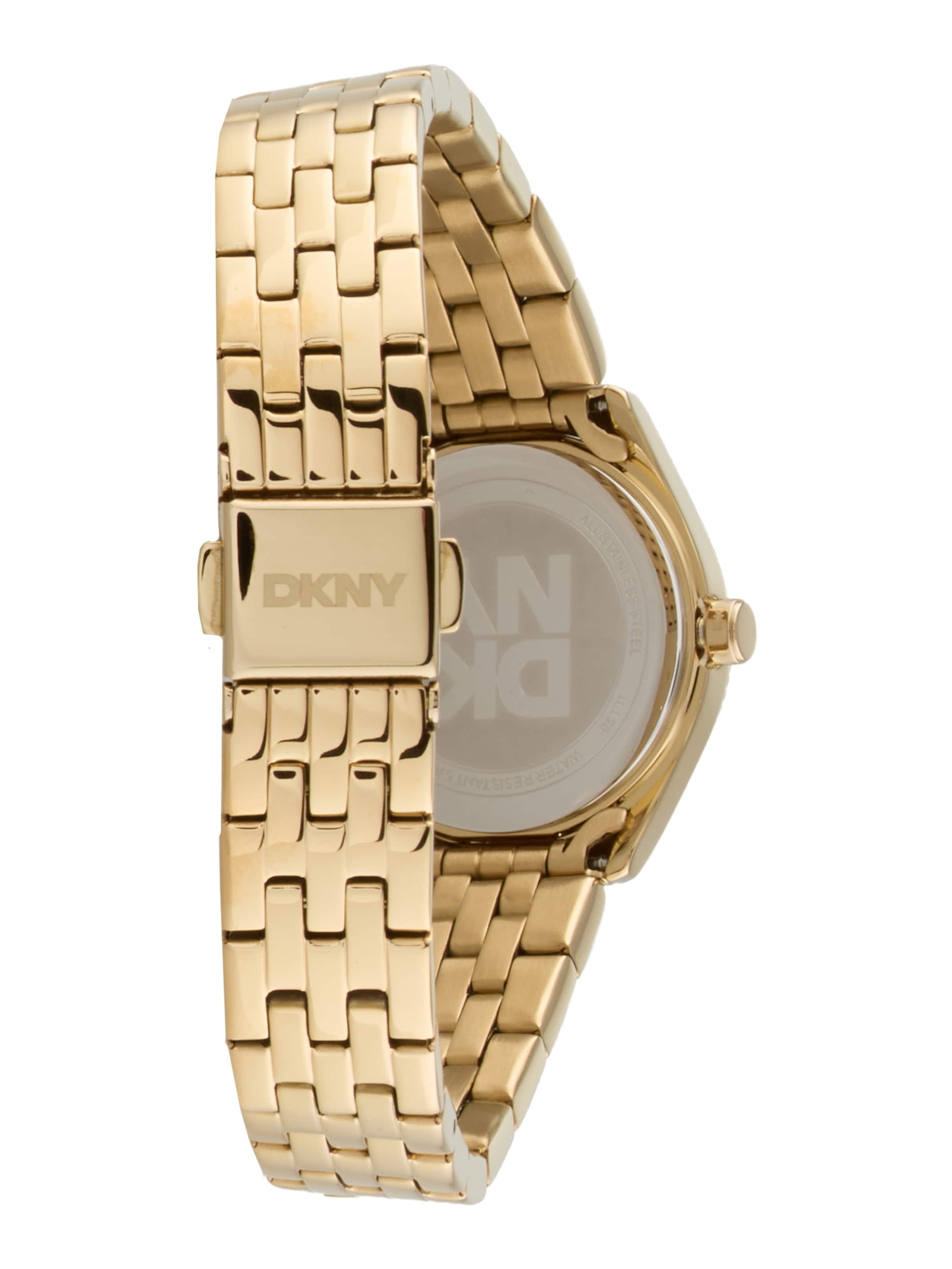 Montre à affichage analogique DKNY en or