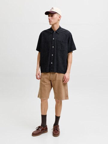 JACK & JONES Baggy Jeans 'JJAlex' in Bruin