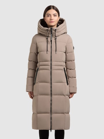 Manteau d’hiver khujo en gris : devant