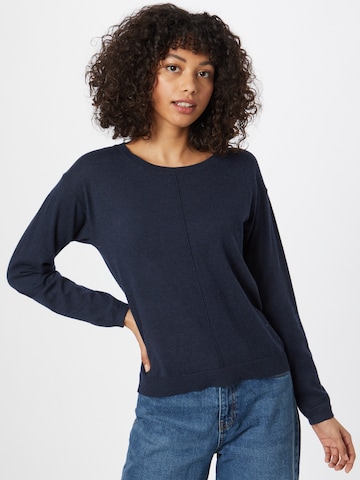 Cream Sweater 'Anva' in Blue: front