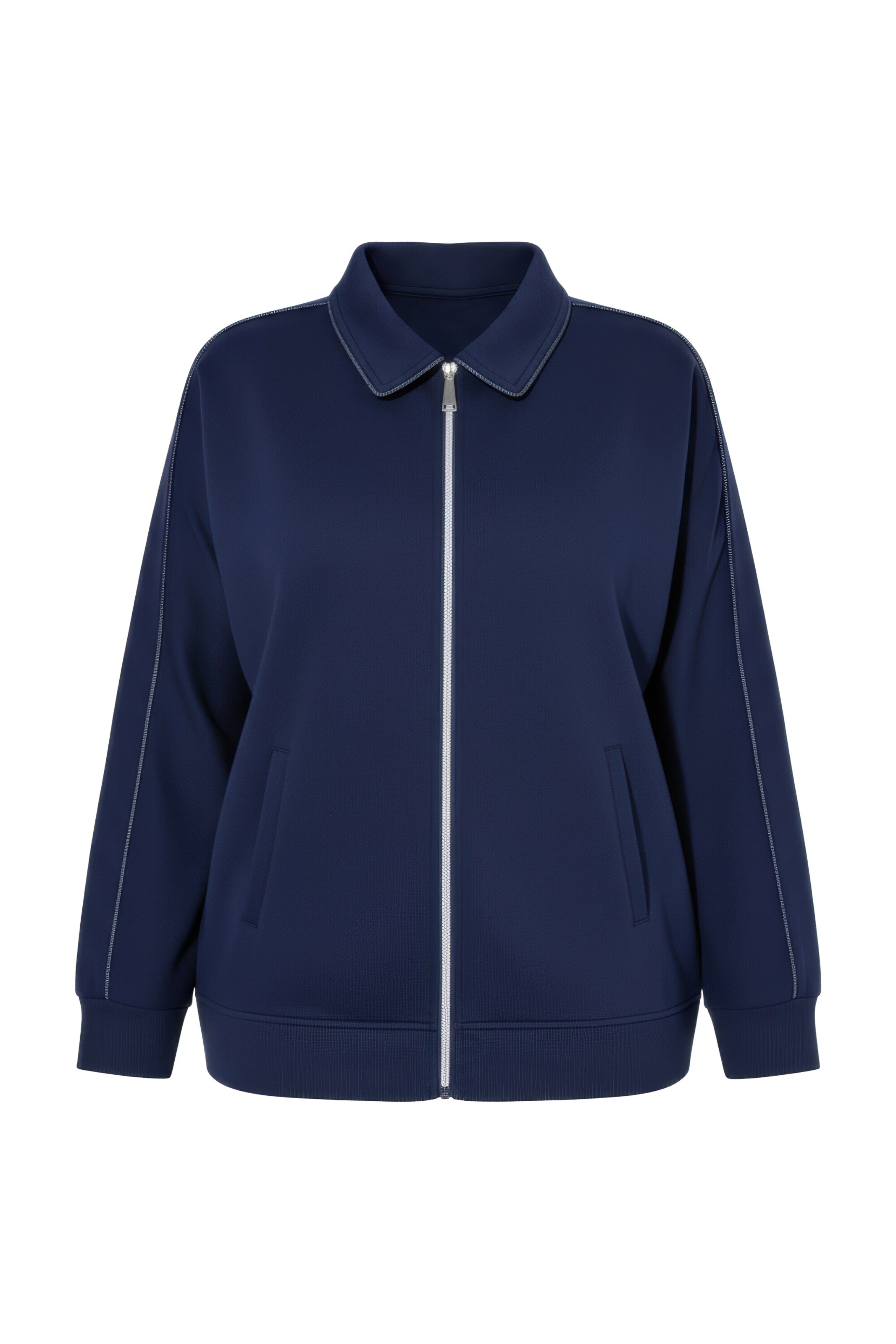 Studio Untold Sweat jacket in Blue: front