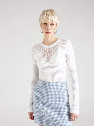 Pull-over Tally Weijl en blanc : devant