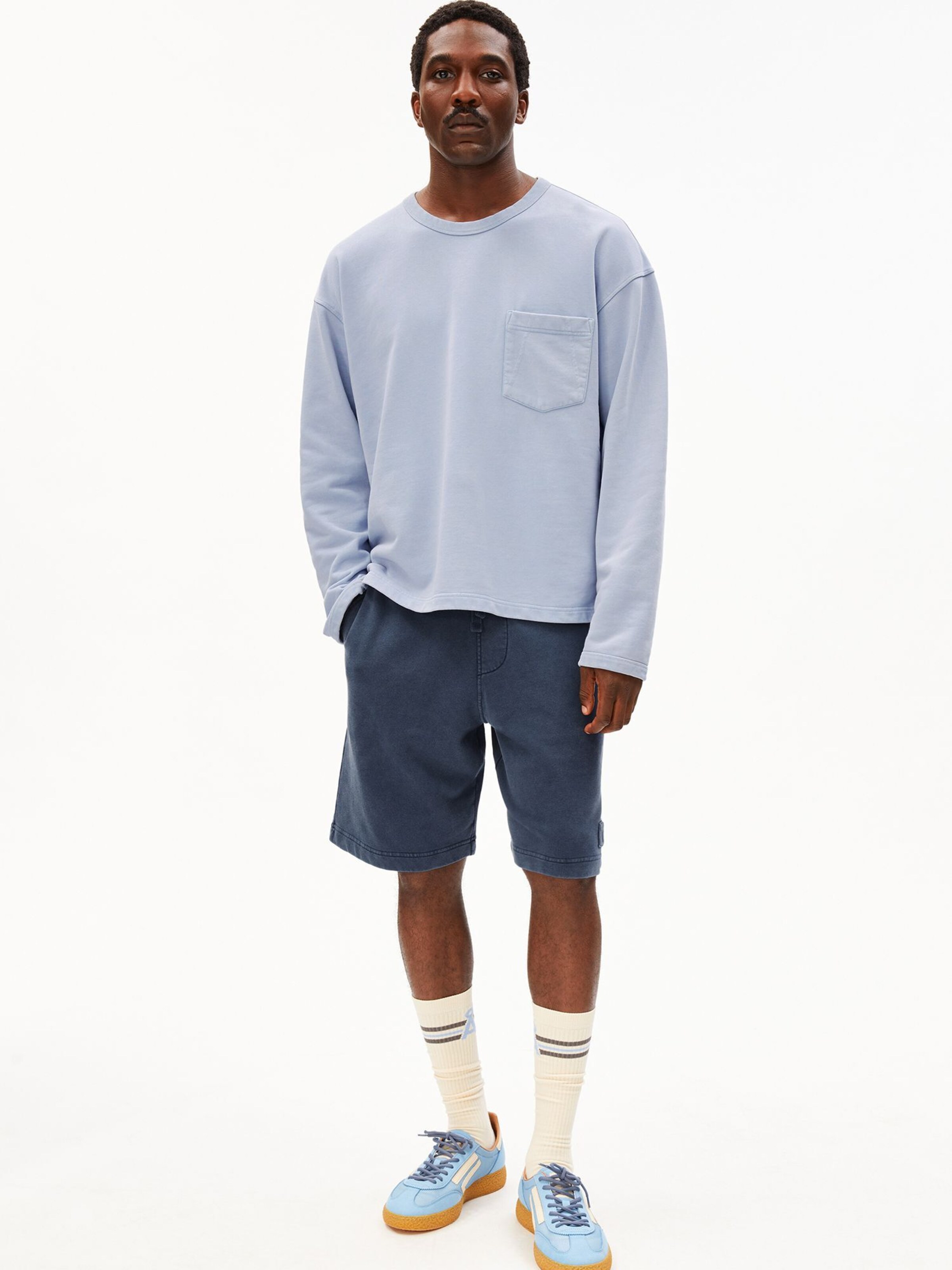 ARMEDANGELS Loose fit Trousers in Blue