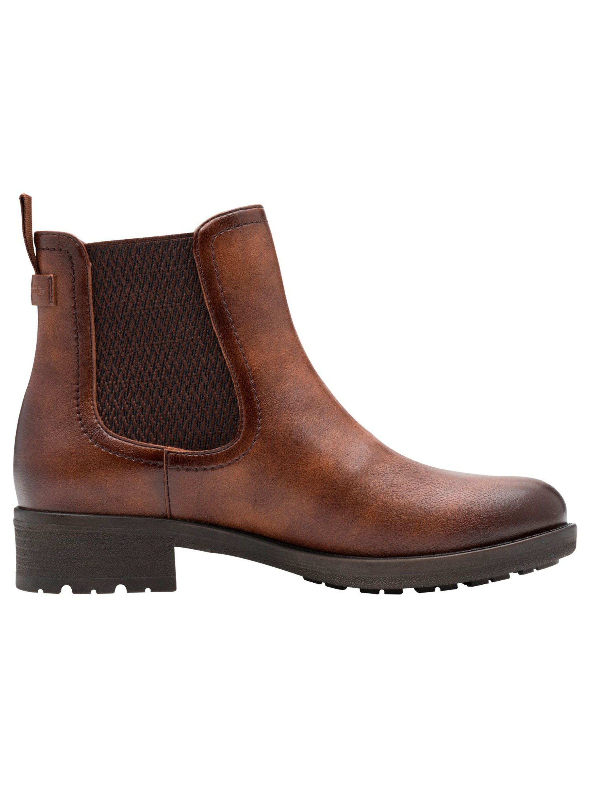 Tamaris Chelsea Boot in Braun