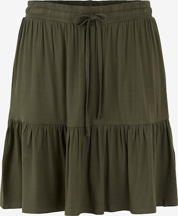 PIECES Skirt 'Omera' in Green: front