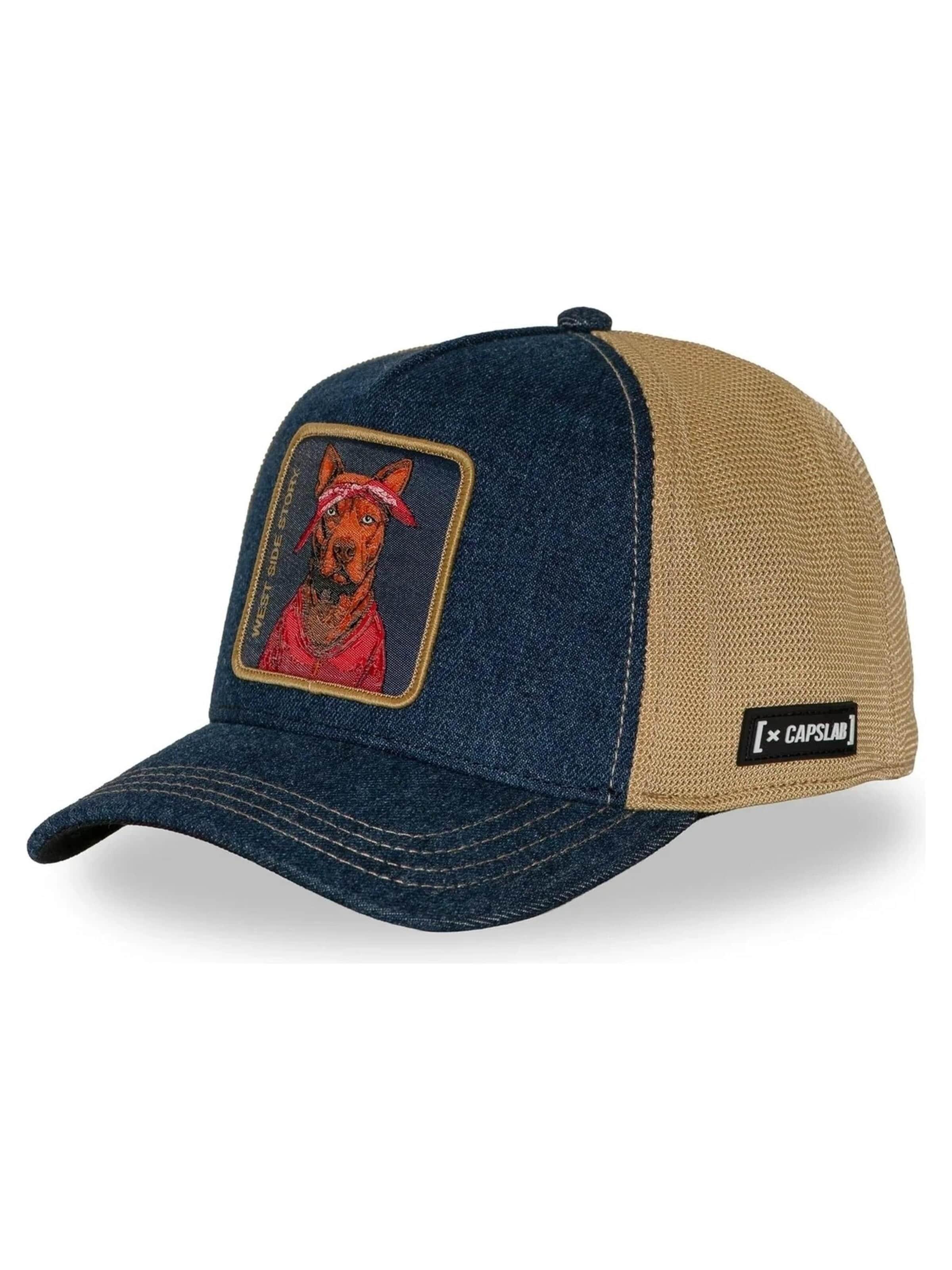 Capslab - Gorra 'Gorra capslab denim oscura west side trucker cap' en Mezcla de colores