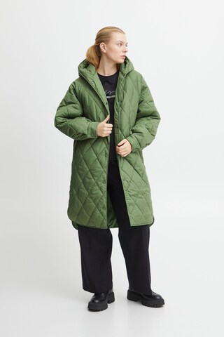 ICHI Between-Seasons Coat in Green