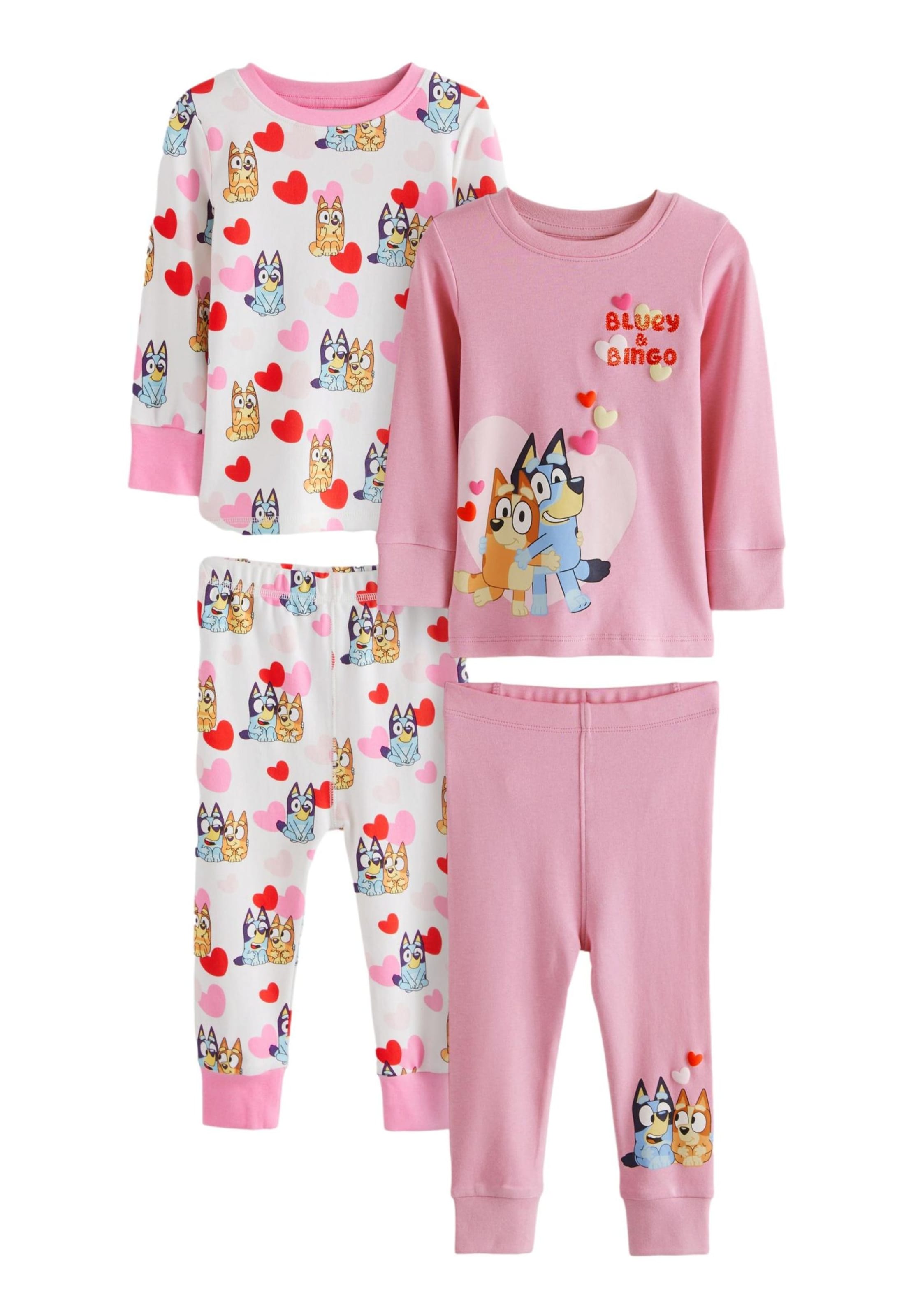 rožinė Next Miego kostiumas: priekis