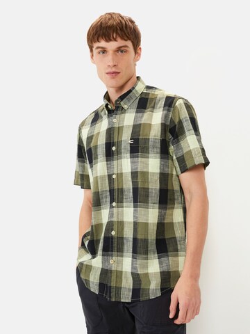 CAMEL ACTIVE Regular fit Button Up Shirt in Green: front