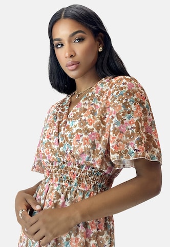 Robe d’été Elara en marron