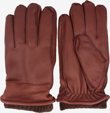 Gants bugatti en marron : devant