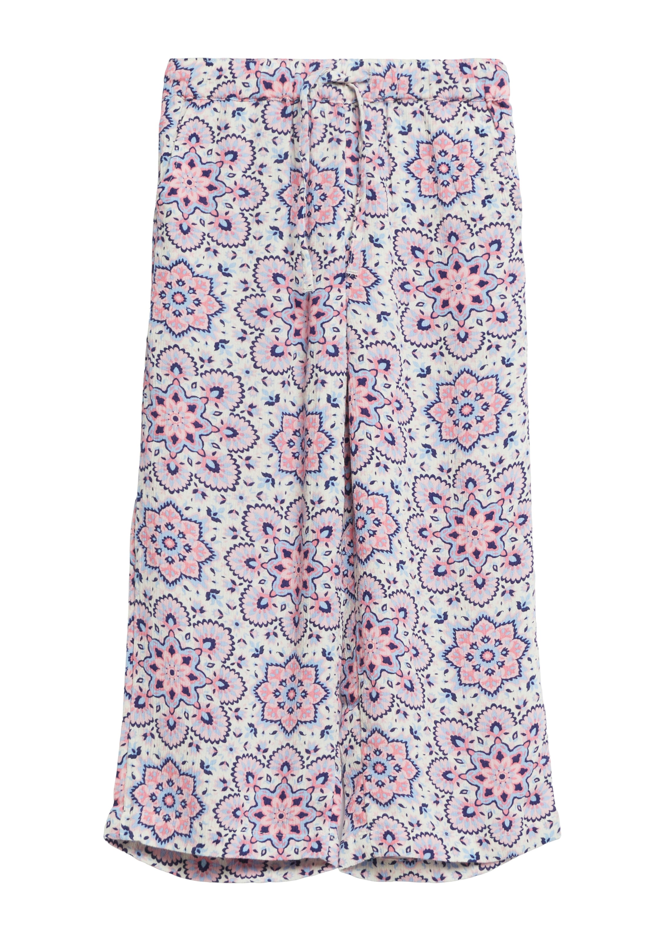 s.Oliver Wide leg Broek in Beige: voorkant