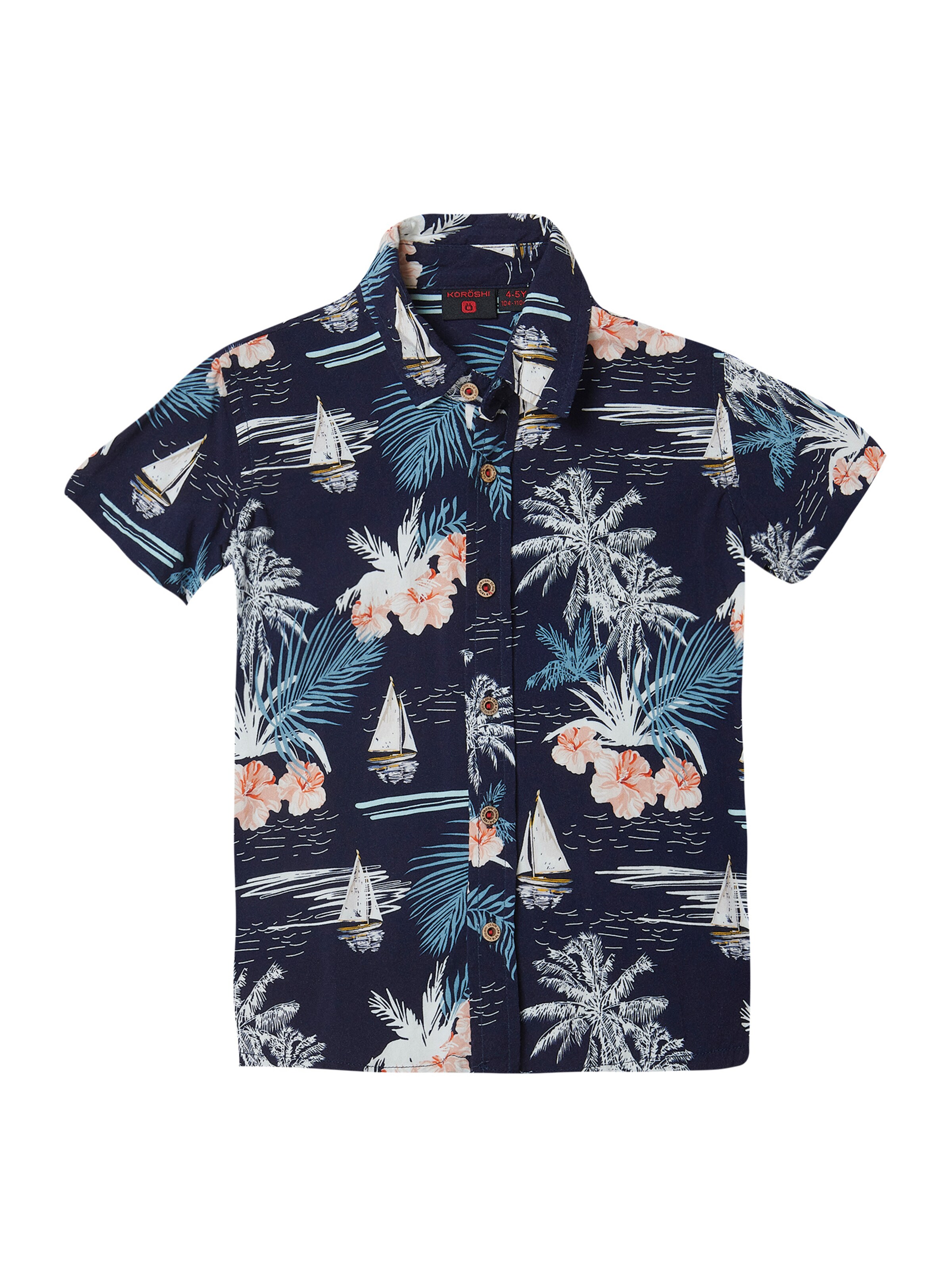 KOROSHI - Regular Fit Camisa em azul: frente