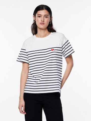 PIECES Shirt 'SVIA' in Weiß: Vorderseite