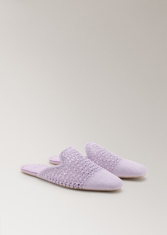 MANGO Slipper 'Mauk' in Lila