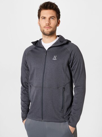 Haglöfs Athletic Fleece Jacket 'Skuta' in Grey: front