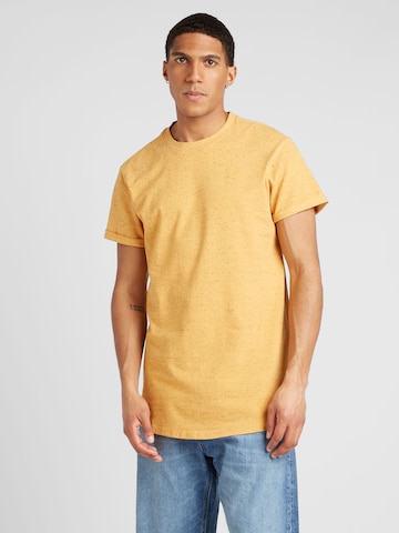 G-Star RAW T-shirt 'Lash' i gul: framsida
