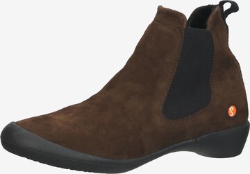 Softinos Chelsea boots in Bruin: voorkant