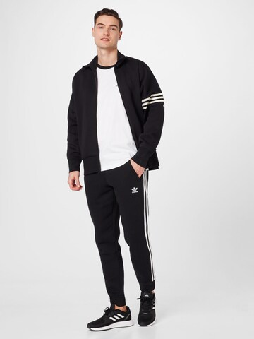 ADIDAS ORIGINALS Zip-Up Hoodie 'Adicolor Neuclassics' in Black