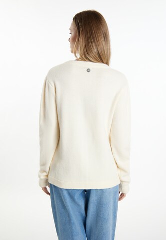 DreiMaster Maritim Knit cardigan in White