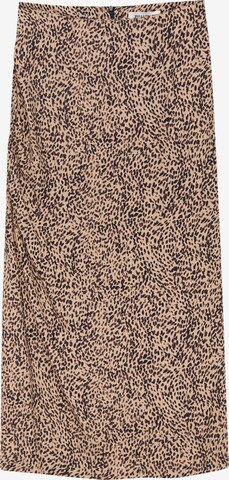 Pull&Bear Skirt in Brown: front