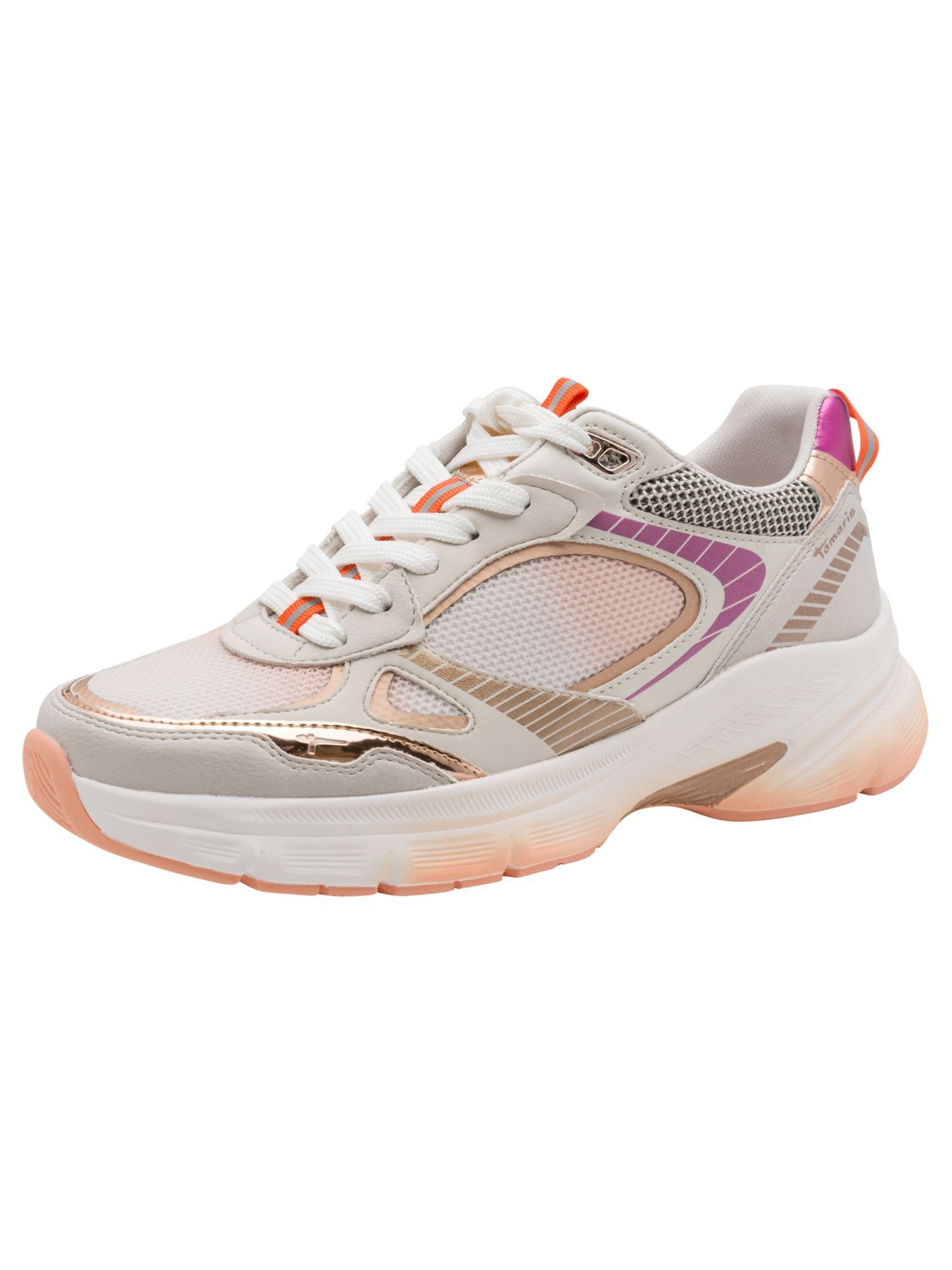 Tamaris Sneakers laag in Oranje: voorkant