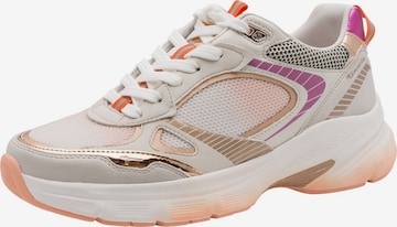 Baskets basses Tamaris en orange : devant