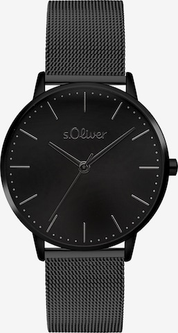 Montre à affichage analogique s.Oliver en noir : devant