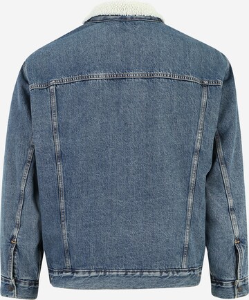 Levi's® Big & Tall Between-Season Jacket 'Sherpa Trucker Jacket' in Blue