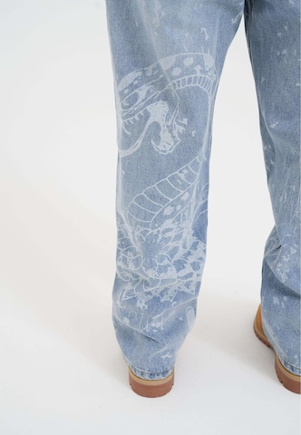 Ed HardyLoosefit Traperice 'Gothic' - plava boja