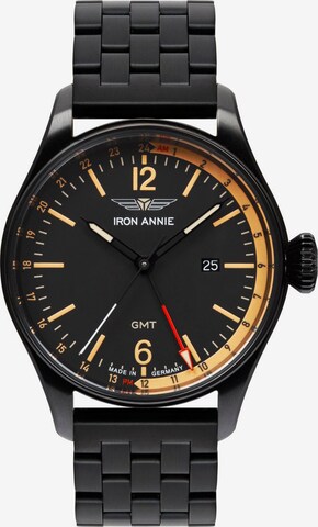 Iron Annie Analog Watch in Black: front